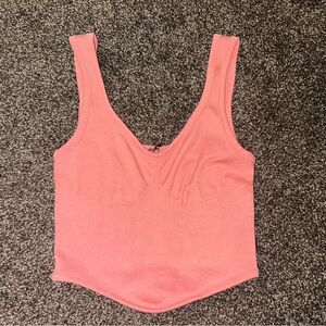 Active Seamless Workout Tank Top Pink XS XXS